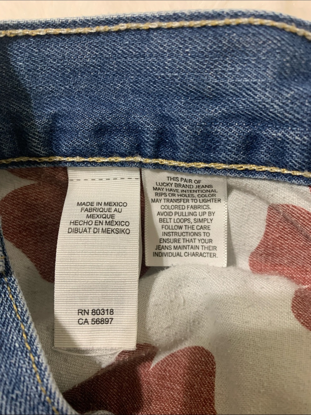 Lucky Brand Medium Blue Denim Cutoff Shorts - Picture 6 of 7